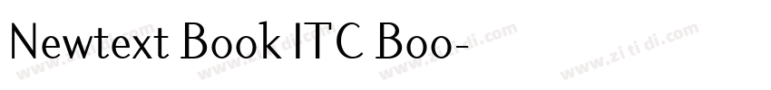 Newtext Book ITC Boo字体转换